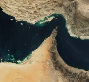 Strait of Hormuz satellite image