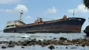 Abandoned Cargo Ship