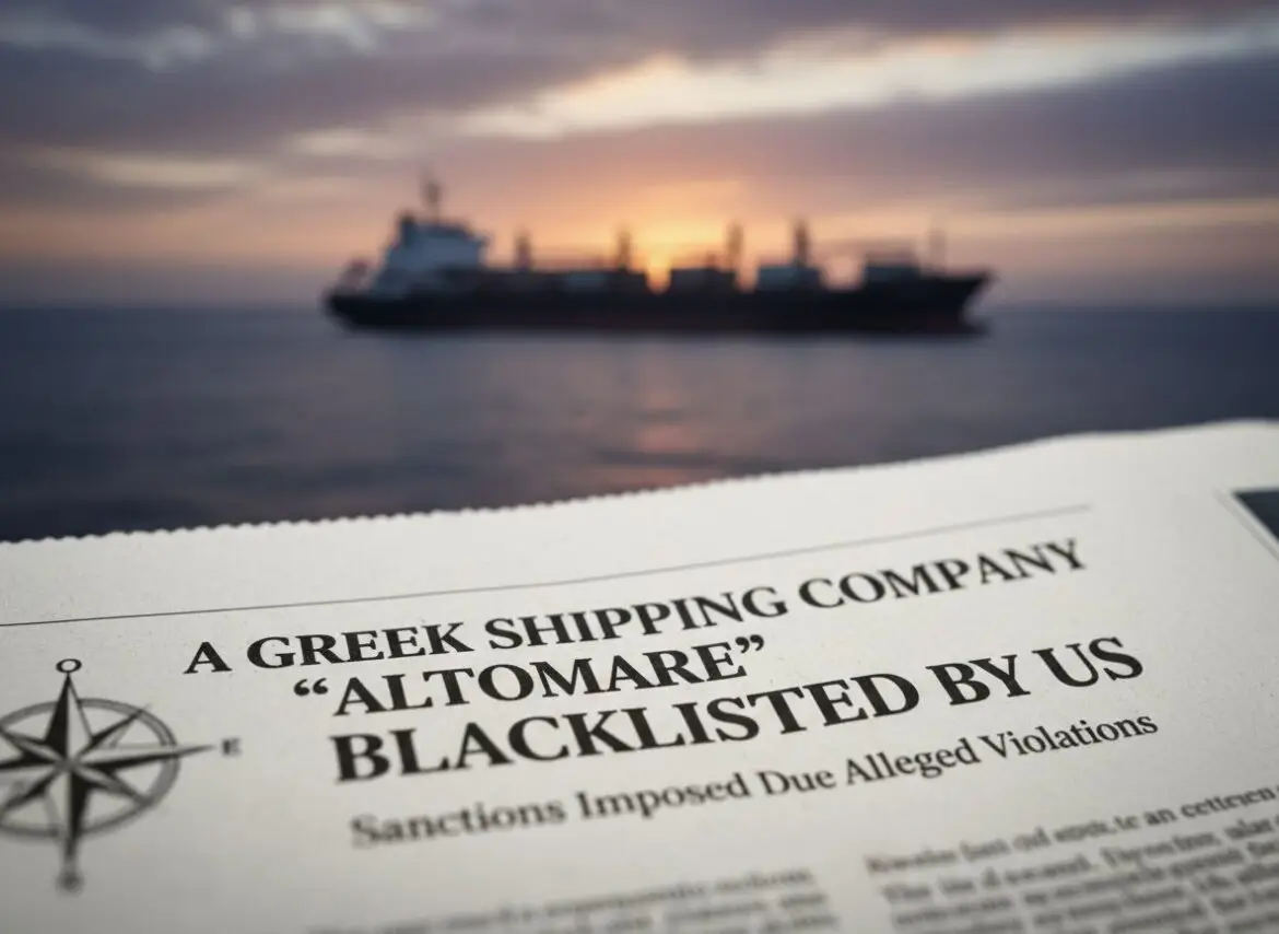 A Greek Shipping Company -ALTOMARE- Blacklisted