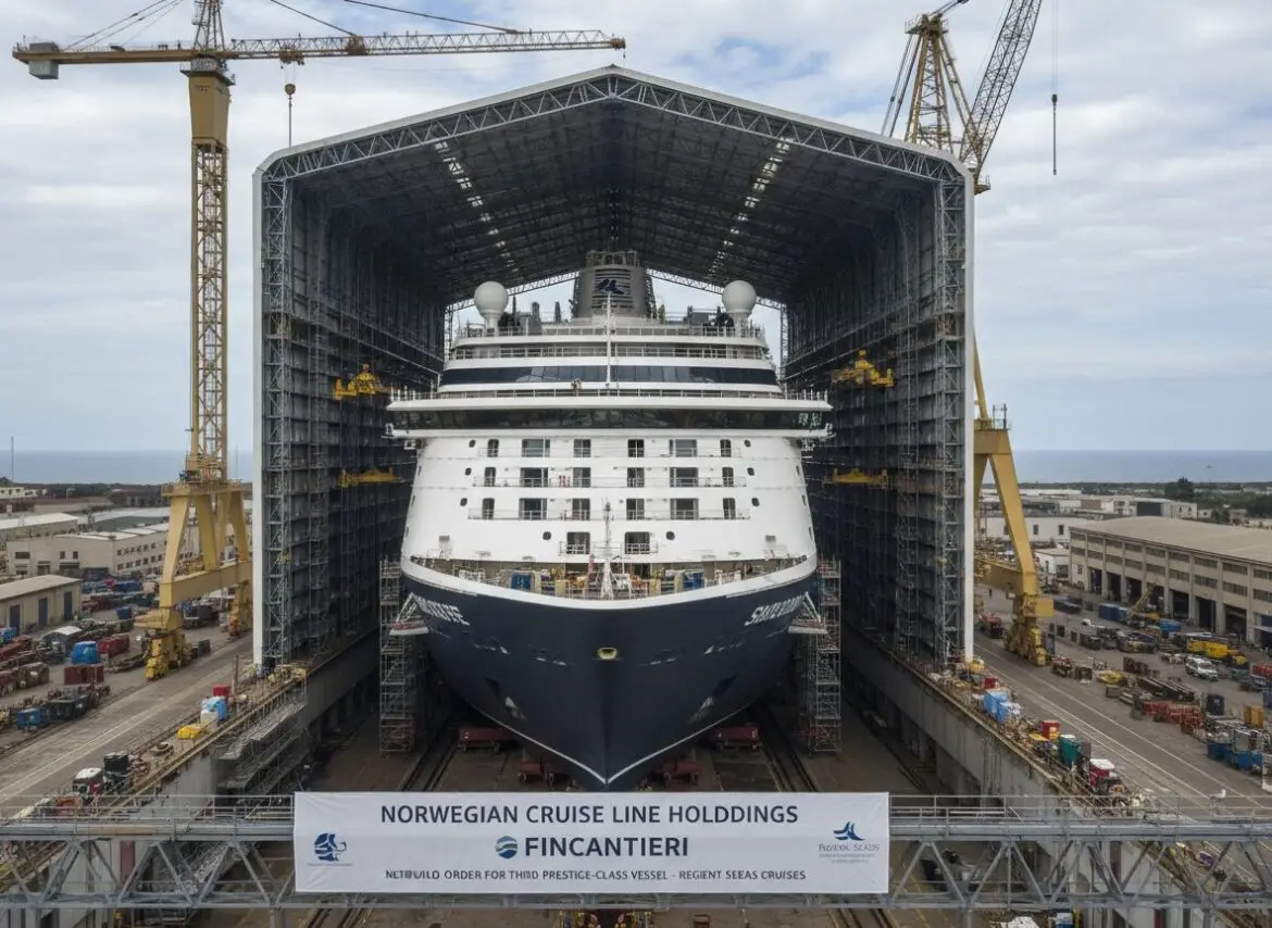 Norwegian Cruise Line Holdings Confirms Newbuild Order for Third Prestige-Class Ship at Fincantieri