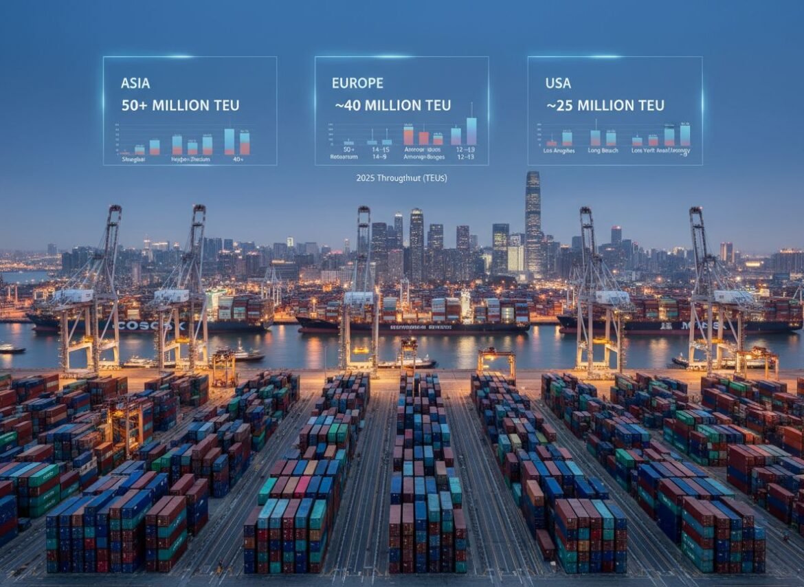 Global TEU Port throughout
