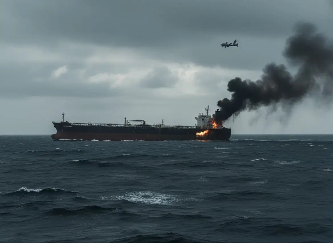 Ukraine Claims First Strike on Shadow Tanker