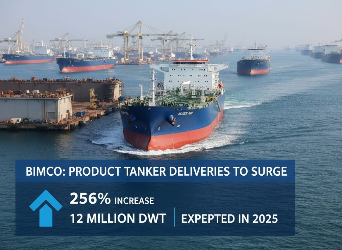 BIMCO- Product Tanker Deliveries to Surge by 256- in 2025, Reaching 12 Million DWT