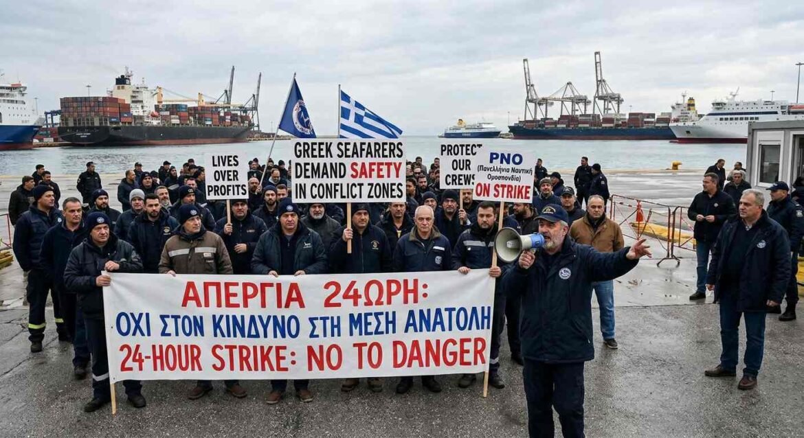 Greek Seafarers Launch 24-Hour Strike Over Middle East Safety Concerns